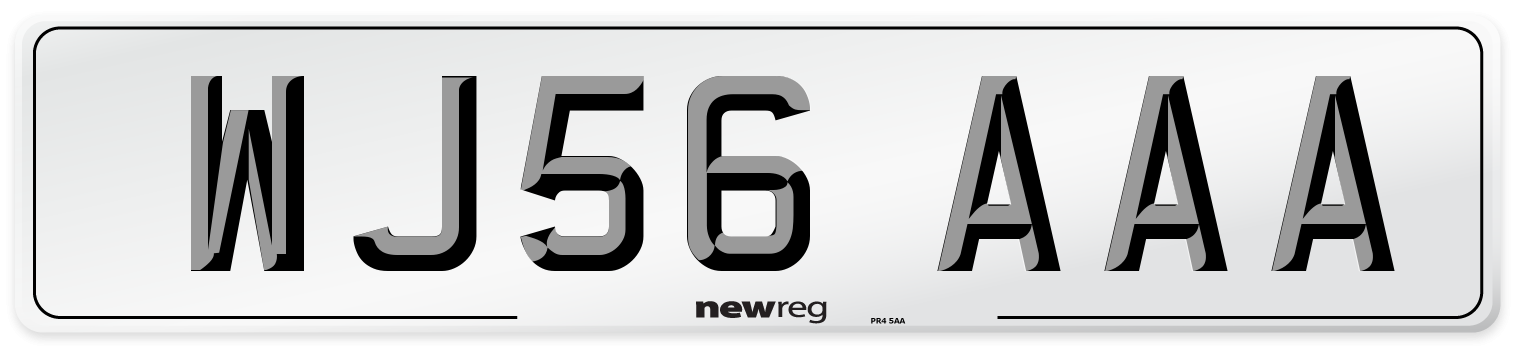 WJ56 AAA Number Plate from New Reg